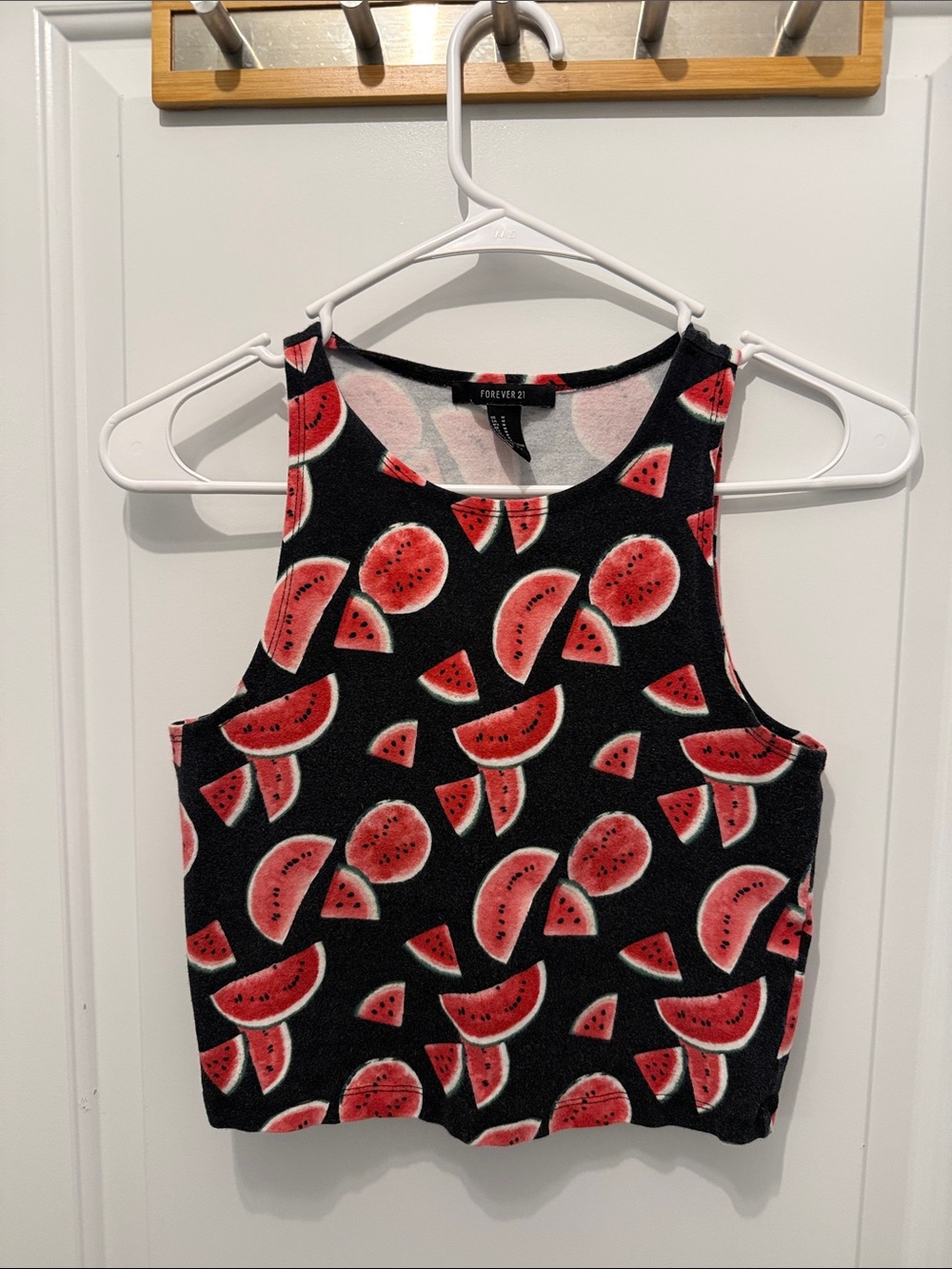 🥳 5 for $25 BUNDLE Forever 21 Black Tank Top with Red Watermelon Print